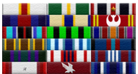Military ribbon display